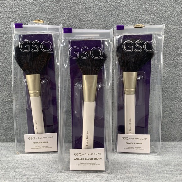 GSQ Angled Blush & Powder Brush Set of 3 - Picture 1 of 6